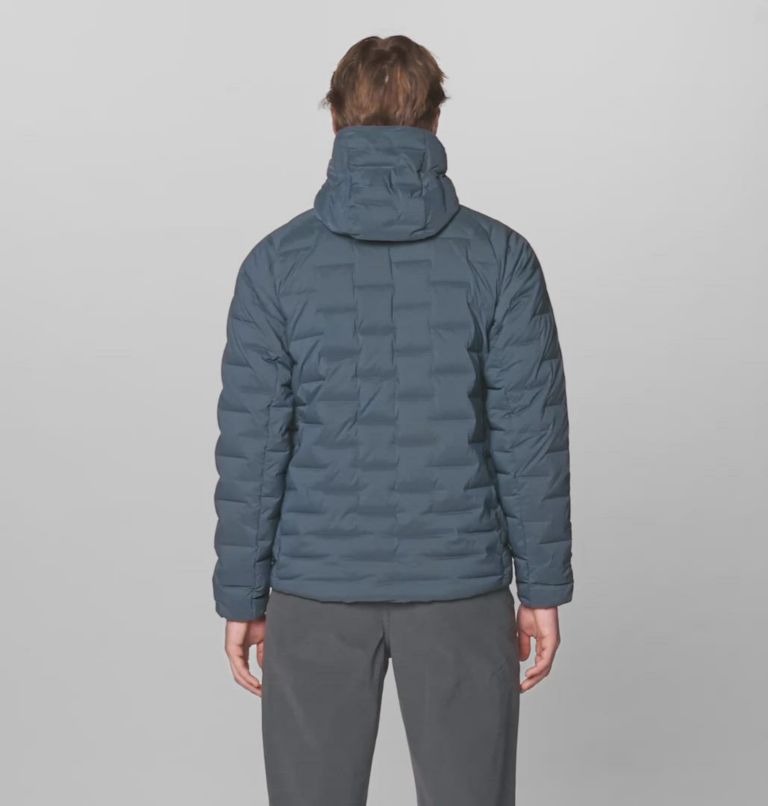 Men's Stretchdown Hoody, Color: Moon Blue