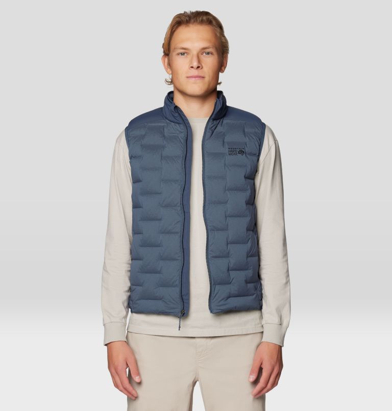 Men's Stretchdown Vest, Color: Moon Blue, image 4