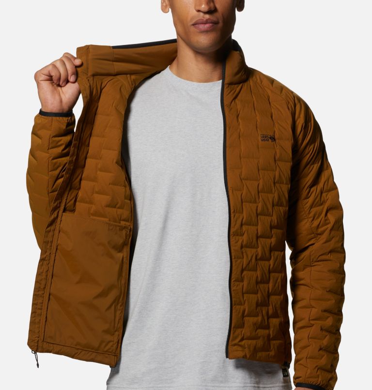 Men's Stretchdown Light Jacket, Color: Golden Brown, image 5