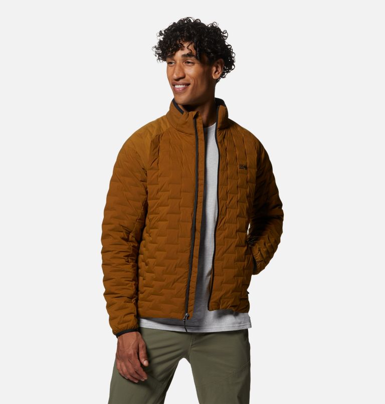 Men's Stretchdown Light Jacket, Color: Golden Brown, image 7