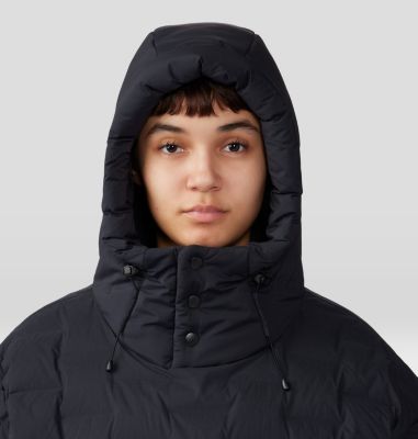 Stretchdown Poncho, Color: Black, image 8