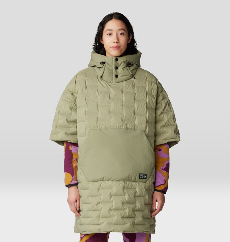 Stretchdown Poncho, Color: Mantis Green, image 5