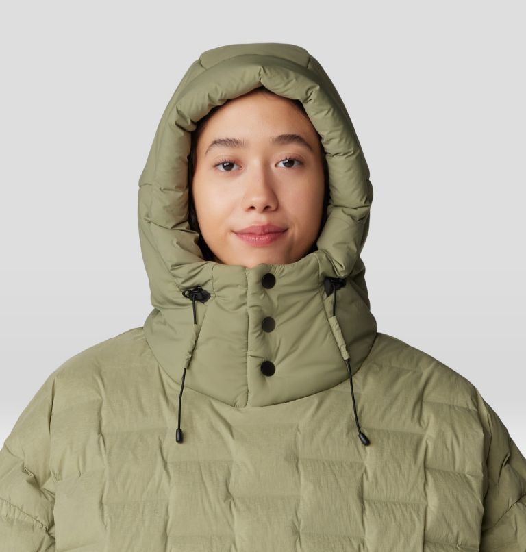 Stretchdown Poncho, Color: Mantis Green, image 8