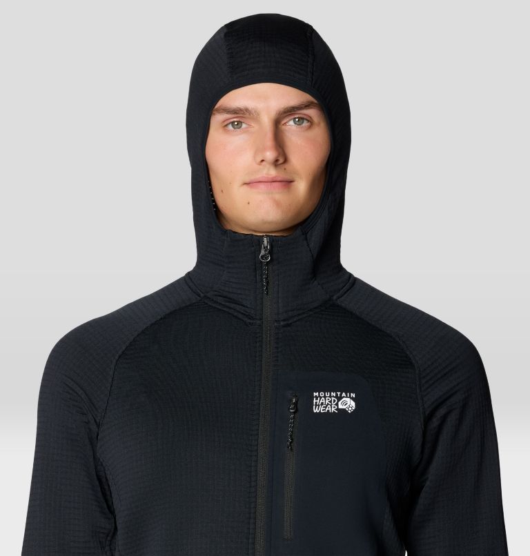 Men's Polartec® Power Grid Full Zip Hoody, Color: Black, image 5