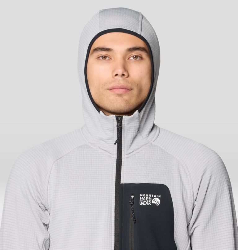 Men's Polartec® Power Grid Full Zip Hoody, Color: Glacial Heather, image 5