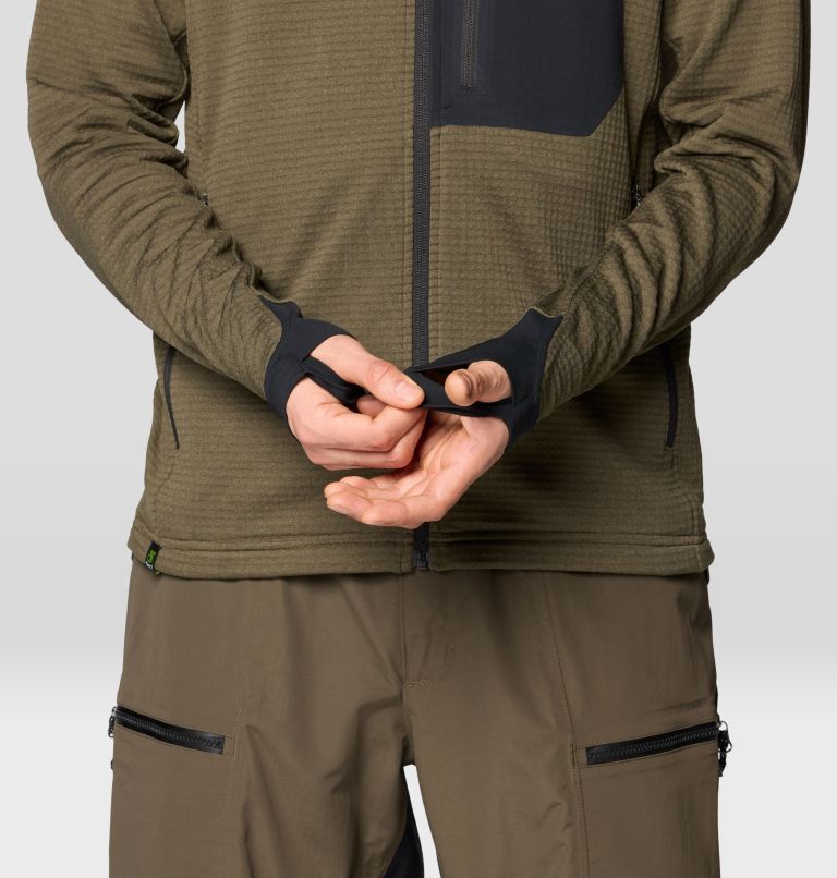 Men's Polartec® Power Grid Full Zip Hoody, Color: Ridgeline Heather, image 6