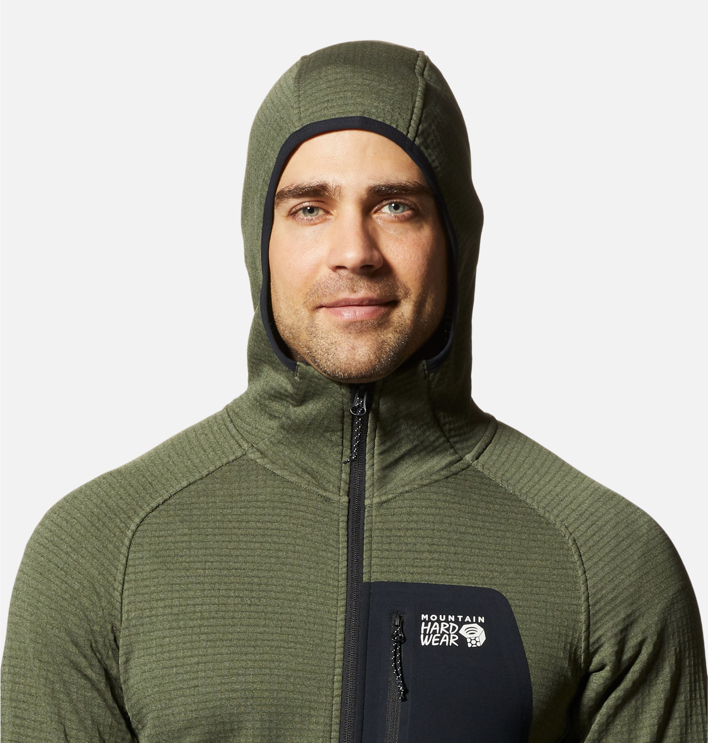 Men's Polartec® Power Grid™ Full Zip Hoody | Mountain Hardwear Men's Polartec® Power Grid™ Full Zip Hoody | Mountain Hardwear