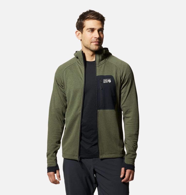 Men's Polartec® Power Grid™ Full Zip Hoody | Mountain Hardwear Men's Polartec® Power Grid™ Full Zip Hoody | Mountain Hardwear