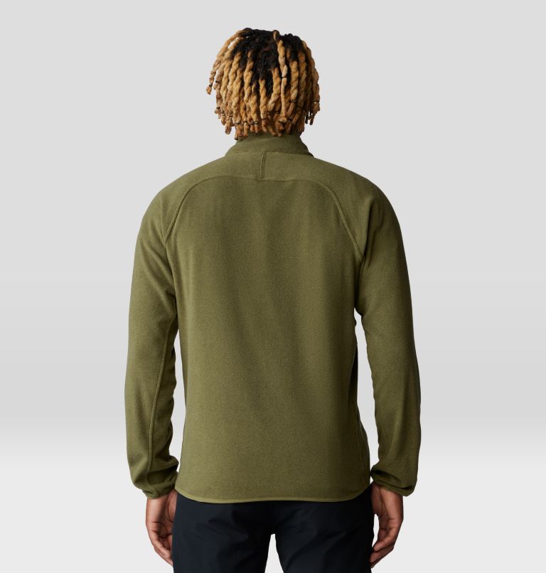 Men's Microchill Full Zip Jacket, Color: Combat Green Heather, image 2