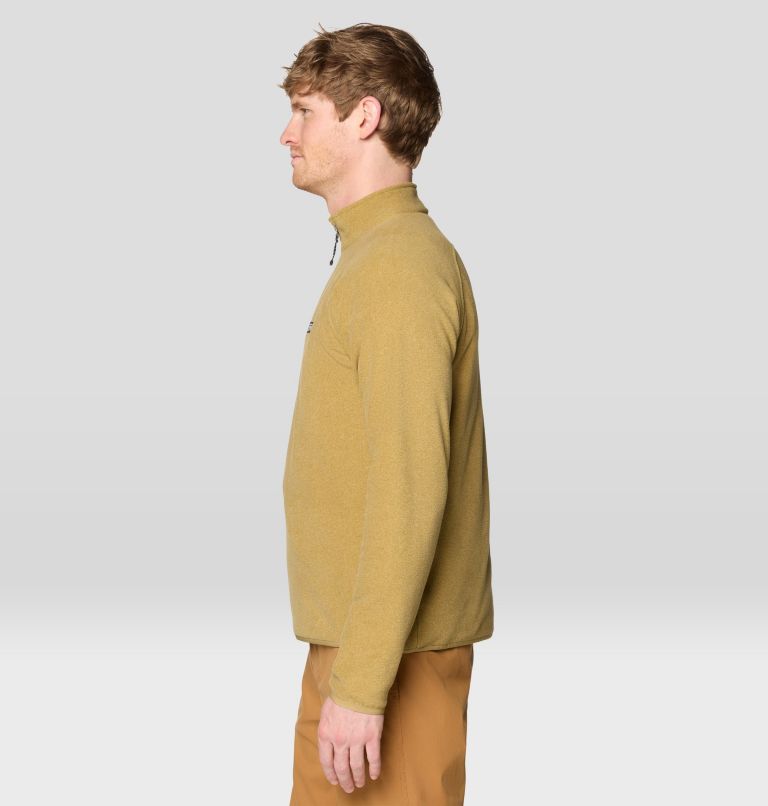 Men's Microchill 1/4 Zip Pullover, Color: Grassland Heather, image 3