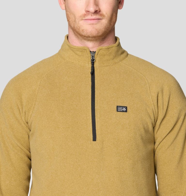 Men's Microchill 1/4 Zip Pullover, Color: Grassland Heather, image 4