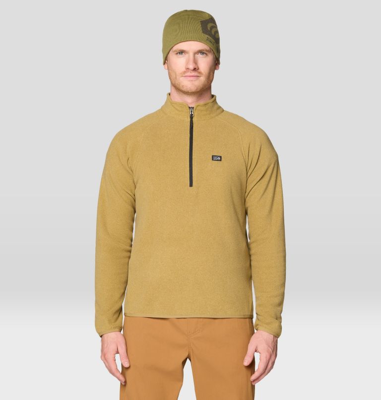 Men's Microchill 1/4 Zip Pullover, Color: Grassland Heather, image 1