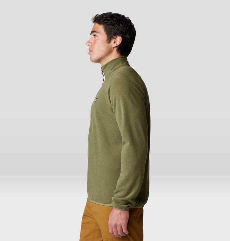 Chandail avec fermeture éclair 1/4 Microchill, Color: Combat Green Heather, image 3