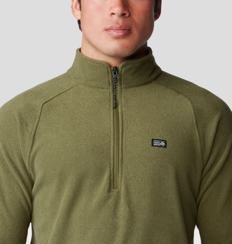 Chandail avec fermeture éclair 1/4 Microchill, Color: Combat Green Heather, image 4