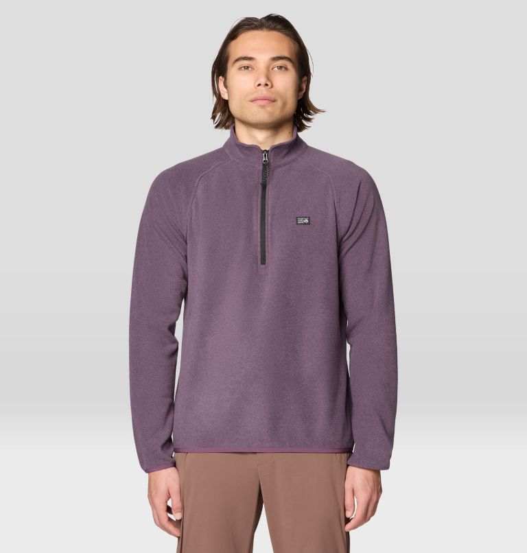 Men's Microchill 1/4 Zip Pullover, Color: Dusty Purple Heather, image 1