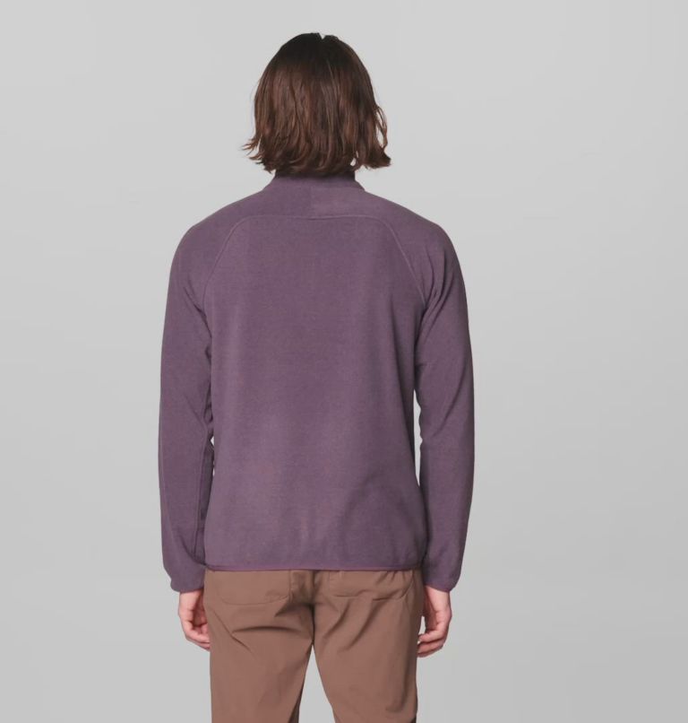Men's Microchill 1/4 Zip Pullover, Color: Dusty Purple Heather
