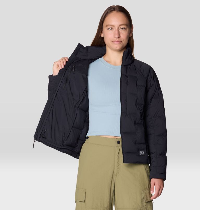 Women's Stretchdown High-Hip Jacket, Color: Black, image 5