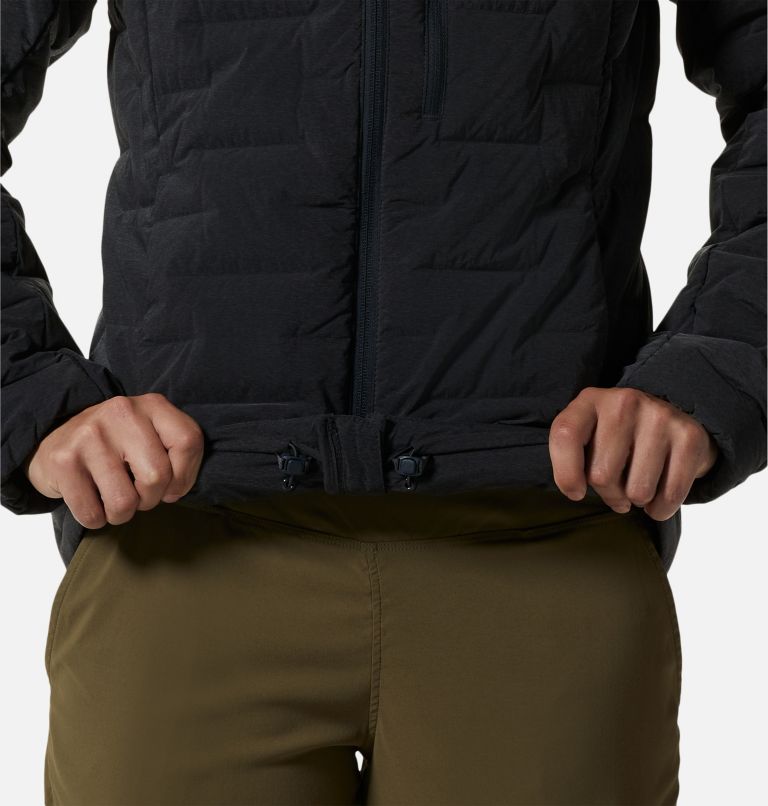 Women's Stretchdown Hoody, Color: Dark Storm Heather, image 6