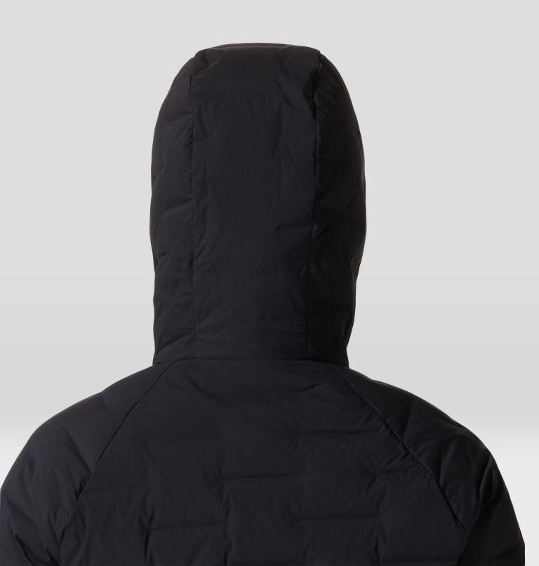 Women's Stretchdown Hoody, Color: Black, image 6