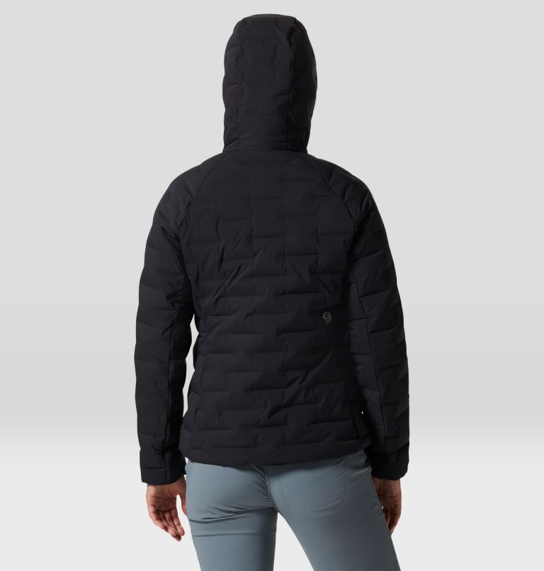 Women's Stretchdown Hoody, Color: Black, image 2