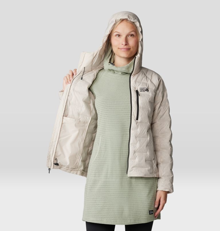 Women's Stretchdown Hoody, Color: Talc, image 8