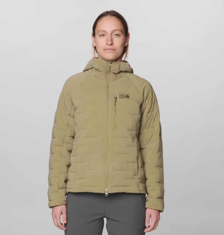 Women's Stretchdown Hoody, Color: Landslide Heather