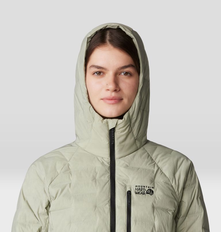 Women's Stretchdown Hoody, Color: White Sage, image 4