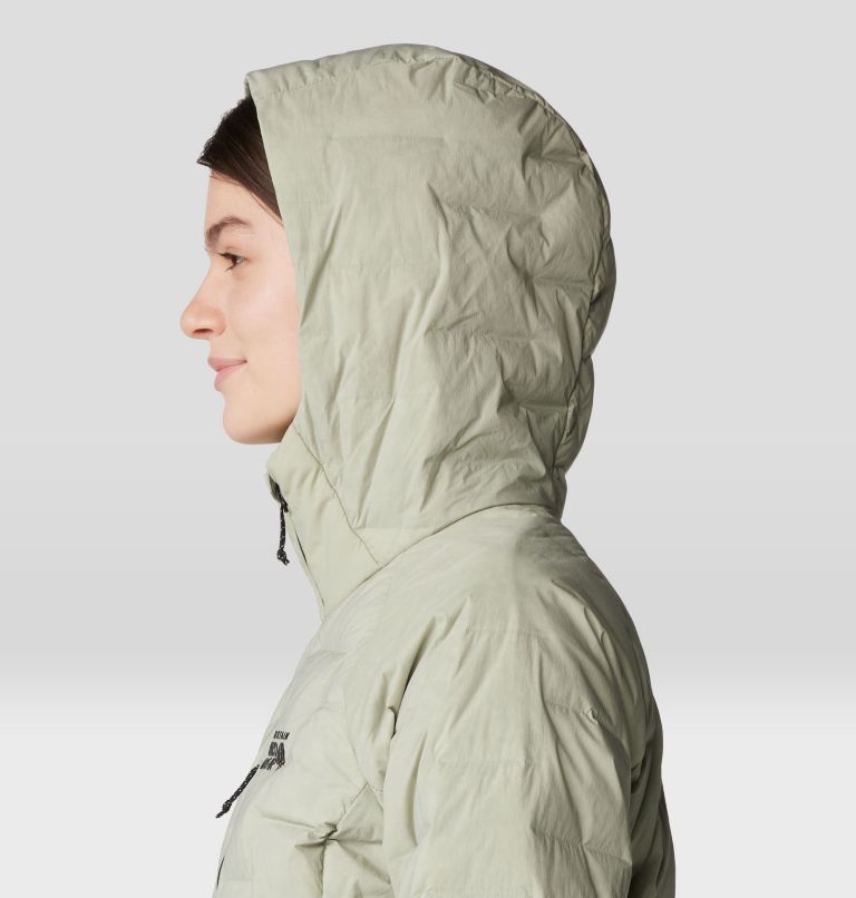 Women's Stretchdown Hoody, Color: White Sage, image 5