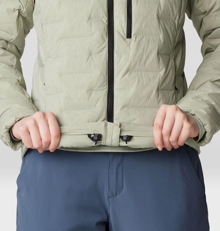 Women's Stretchdown Hoody, Color: White Sage, image 7
