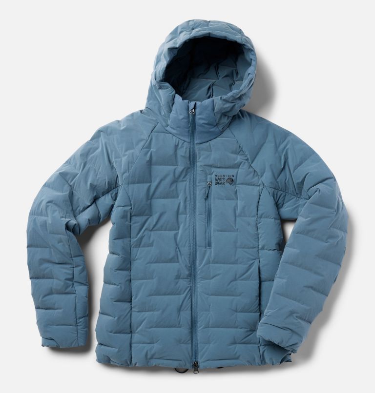 Women's Stretchdown Hoody, Color: Adriatic Blue Heather, image 3