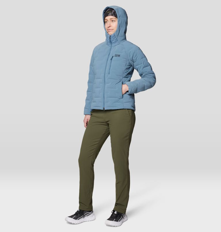 Women's Stretchdown Hoody, Color: Adriatic Blue Heather, image 2