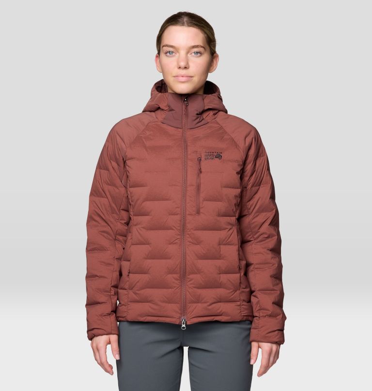 Women's Stretchdown Hoody, Color: Bourbon Brown, image 1