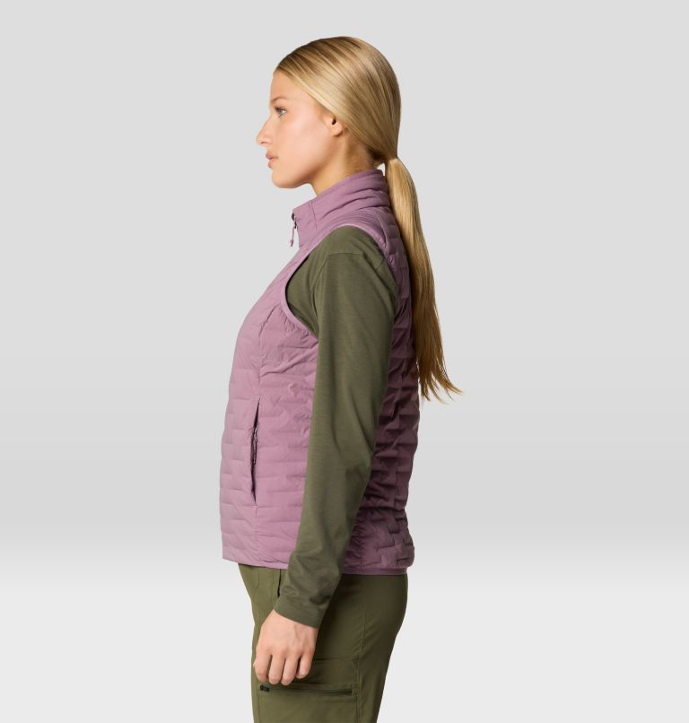 Women's Stretchdown Light Vest, Color: Dark Daze, image 3
