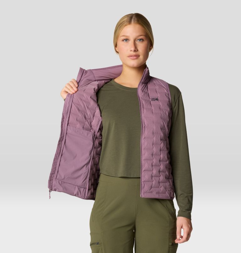 Women's Stretchdown Light Vest, Color: Dark Daze, image 5