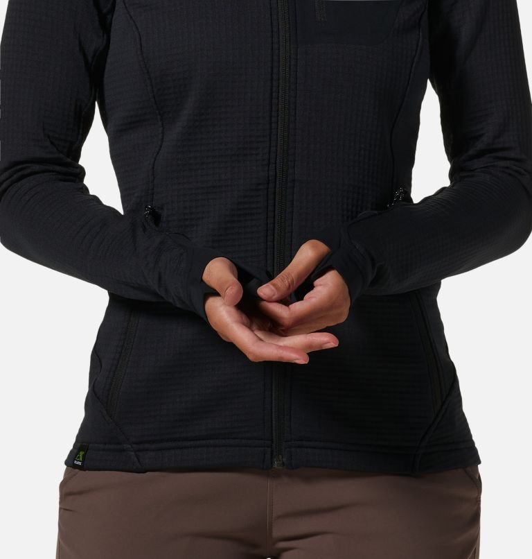Women's Polartec® Power Grid Full Zip Hoody, Color: Black, image 4