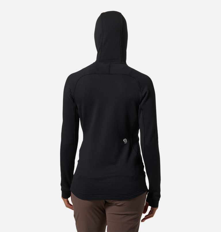 Women's Polartec® Power Grid Full Zip Hoody, Color: Black, image 2