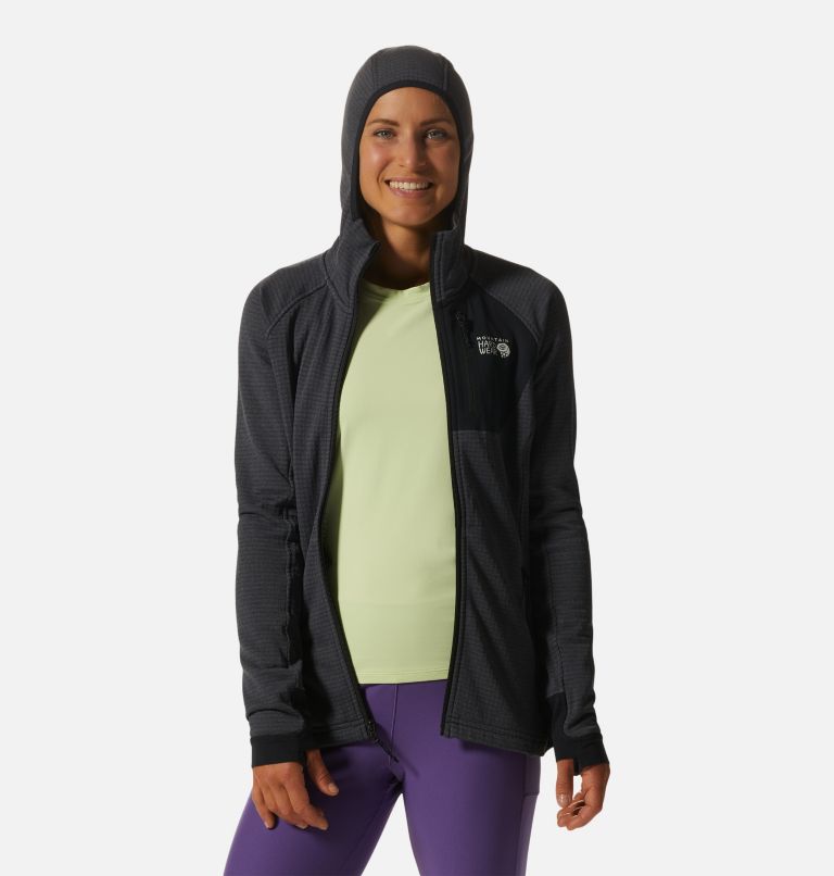 Women's Polartec® Power Grid™ Full Zip Hoody | Mountain Hardwear Women's Polartec® Power Grid™ Full Zip Hoody | Mountain Hardwear