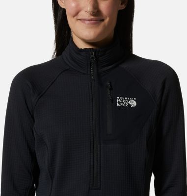 Women's Polartec® Power Grid Half Zip Jacket, Color: Black, image 11