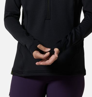 Women's Polartec® Power Grid Half Zip Jacket, Color: Black, image 12