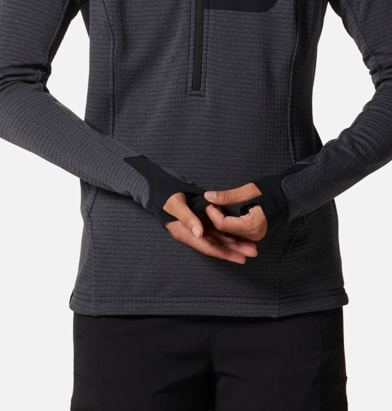 Women's Polartec® Power Grid Half Zip Jacket, Color: Blue Slate Heather, image 6