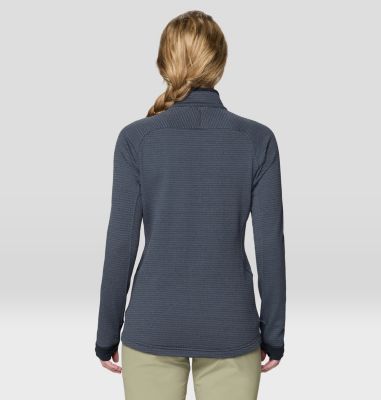 Women's Polartec® Power Grid Half Zip Jacket, Color: Blue Slate Heather, image 2