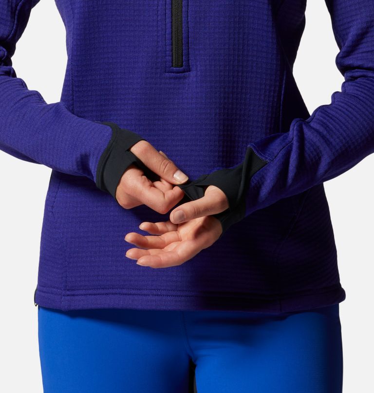 Veste à demi-zip Polartec® Power Grid, Color: Klein Blue Heather, image 5