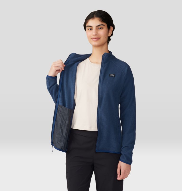 Women's Microchill Full Zip Jacket, Color: Outer Dark Heather, image 5