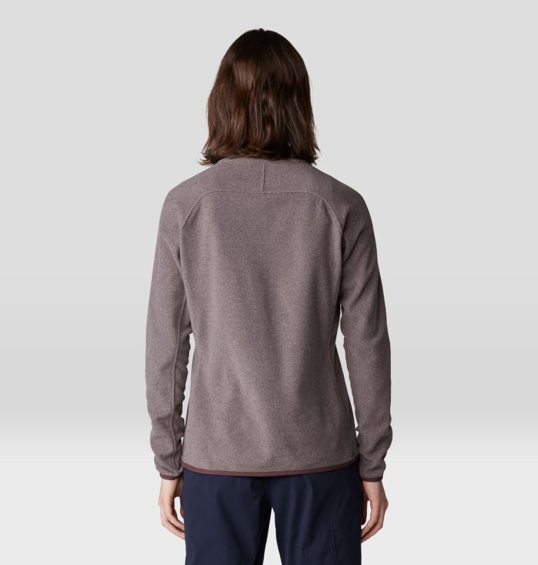 Women's Microchill 1/4 Zip Pullover, Color: Blackberry Heather, image 2