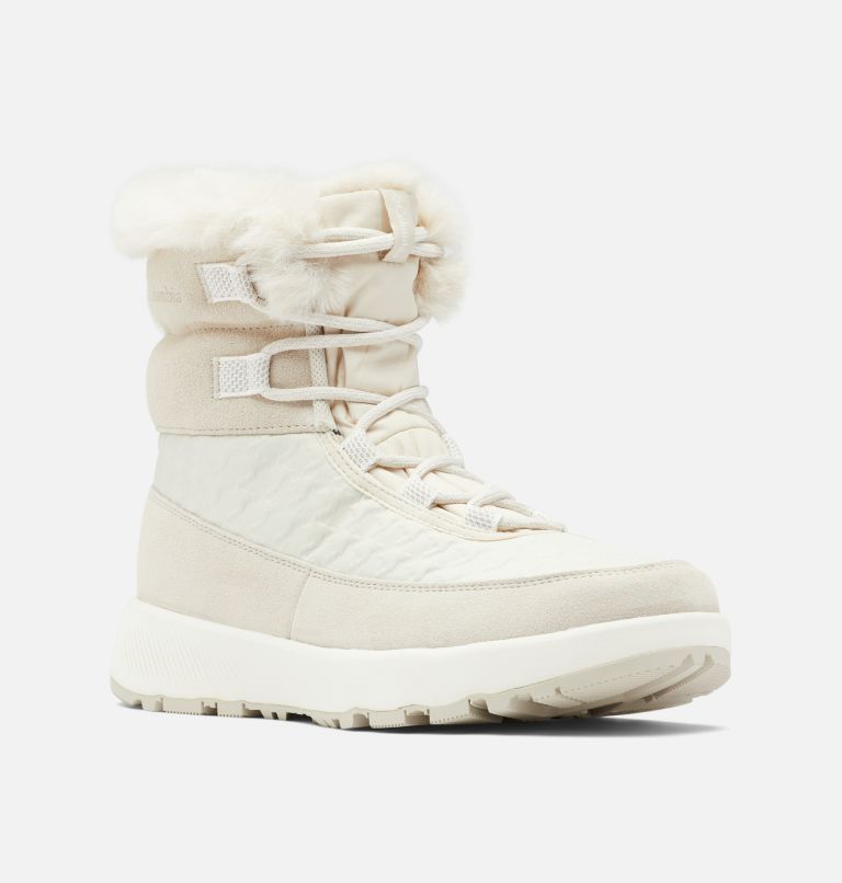Women's Slopeside Peak II Luxe Waterproof Snow Boot, Color: Dark Stone, Sea Salt, image 3