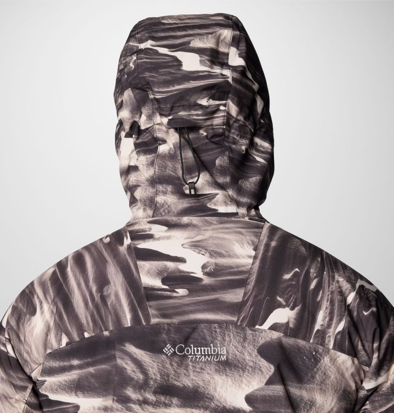 Chaqueta de esquí estampada impermeable Winter District III para hombre, Color: Dark Stone Windblown Print, image 9