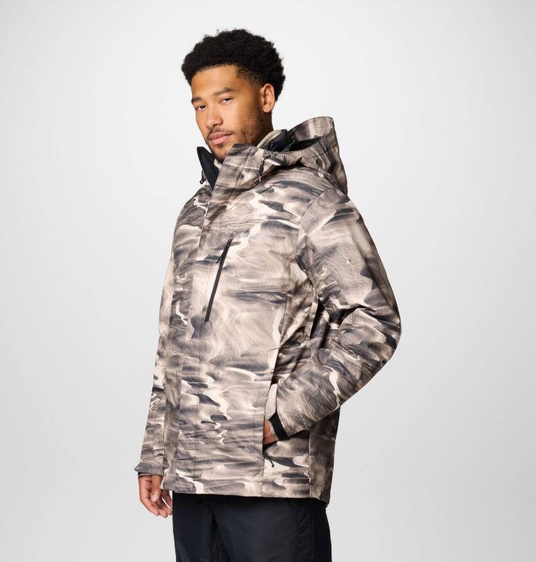 Men's Whirlibird V Printed Interchange Jacket, Color: Dark Stone Windblown Print, image 4