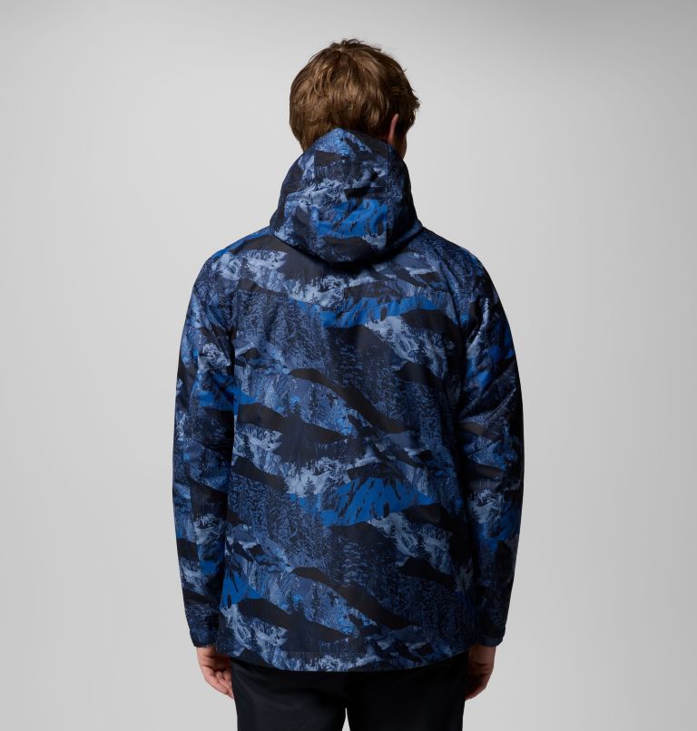 Men's Whirlibird V Printed Interchange Jacket, Color: Mountain Blue Cascades Print, image 3
