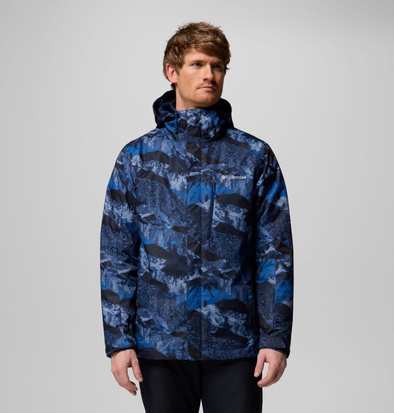 Men's Whirlibird V Printed Interchange Jacket, Color: Mountain Blue Cascades Print, image 1