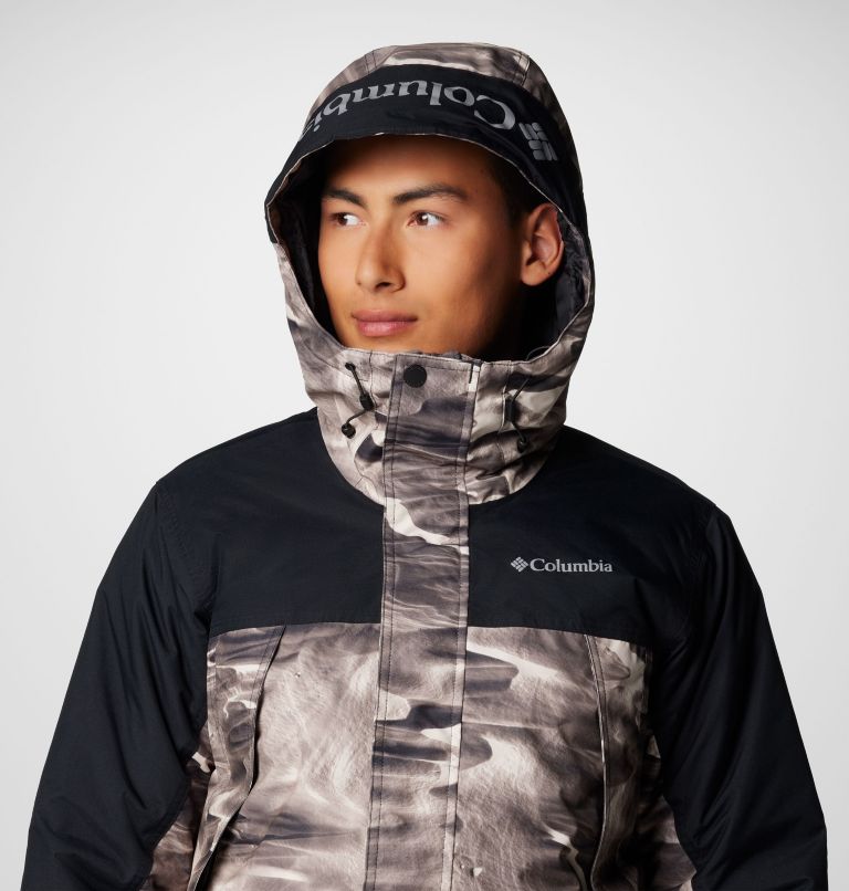 Men's Shotski Printed Jacket, Color: Dark Stone Windblown Print, image 5